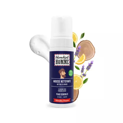 MOUSSE NETTOYANTE - Visage & Barbe - 98% NATUREL (150ml)