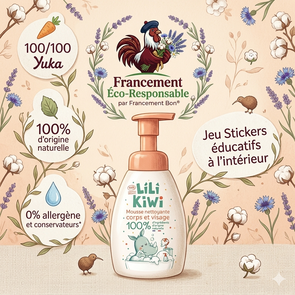 LIQUIDATION / Mousse Lavante BIO ARRET TOTAL