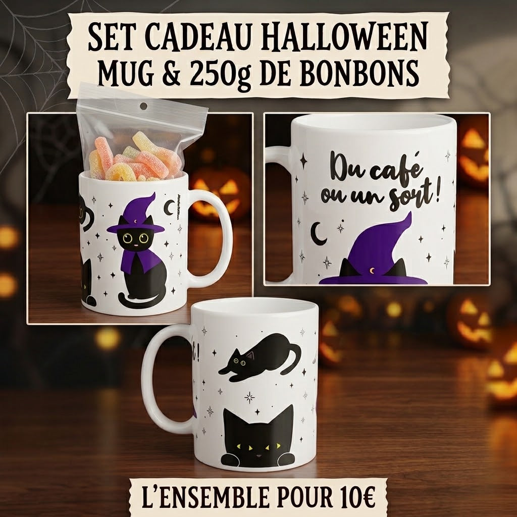 Mug Halloween + 250g de bonbons