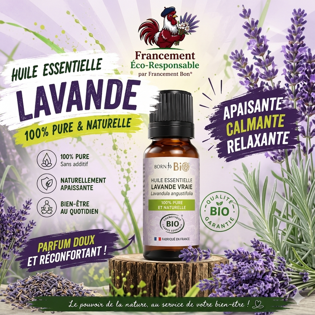 Huile essentielle de Lavande - Certifiée Bio - 10mL